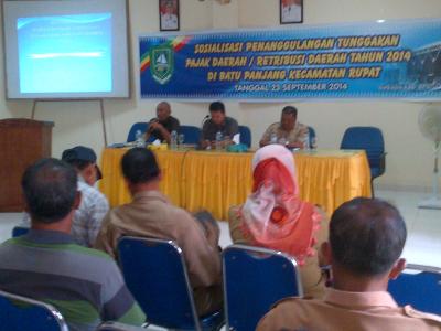 Dispenda sosialisasi pajak  PBB ke warga Rupat sebagai Pendapatan Daerah